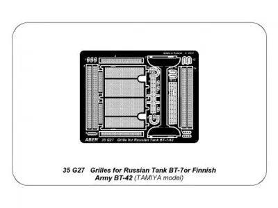 Aber 1/35  Russian Grills for BT-7/BT-42 35 G27