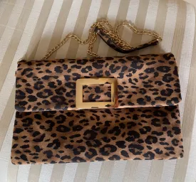 Accessories- Leopard Print Clutch/Crossbody