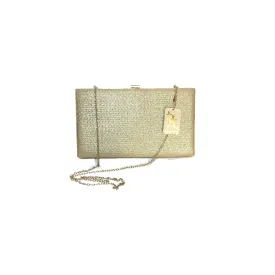 Accessorize Large Gold Clutch | Like New |