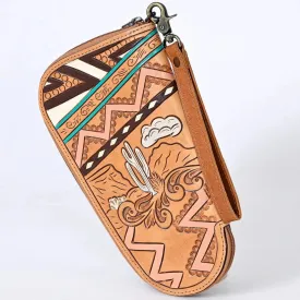 American Darling Desert Scene Tooled Leather Pistol Case