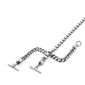 ANCHOR & CREW Crossjack Skipper Silver Chain Bracelet