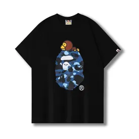 BAPE Color Camo Milo On Big Ape Tee (FW22) Black Blue