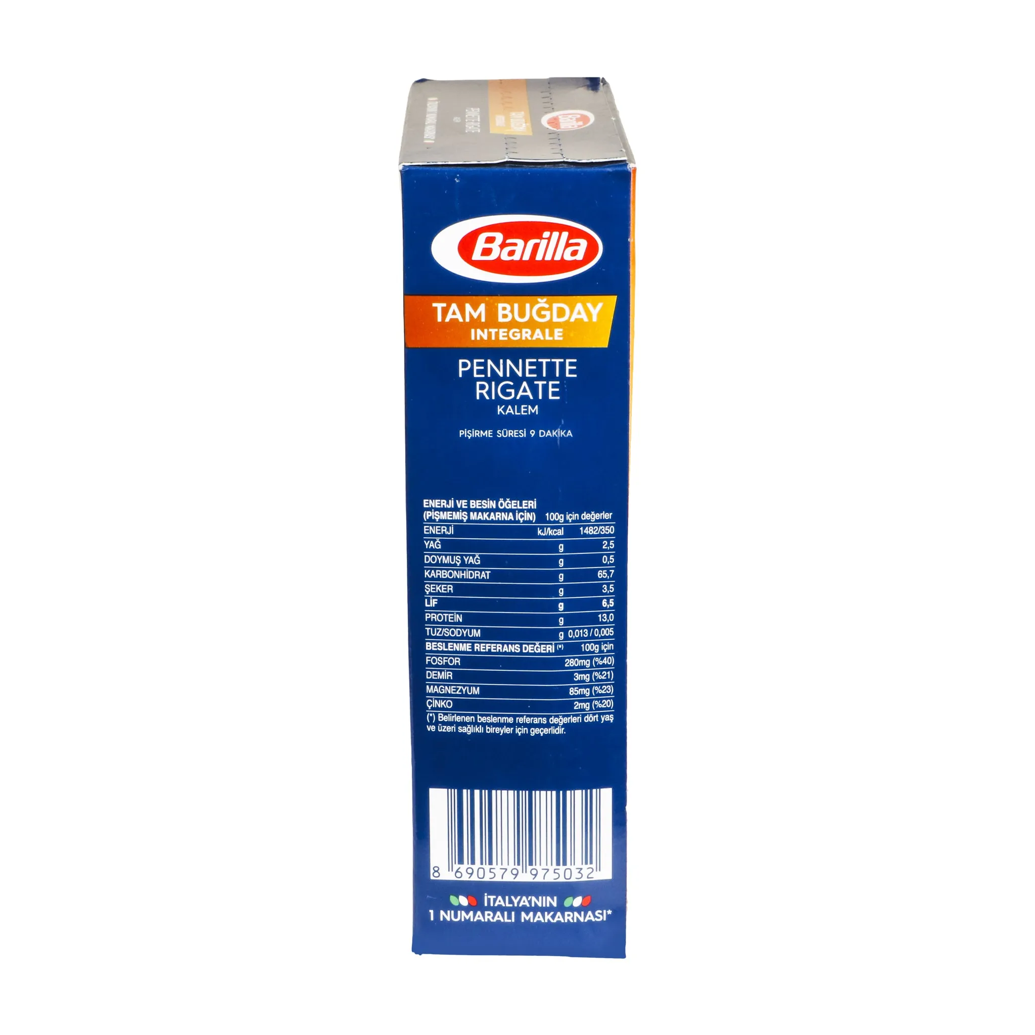 Barilla Integrale Pennette Rigate 400G