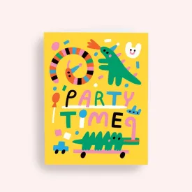 Birthday Card - Party Time Animals