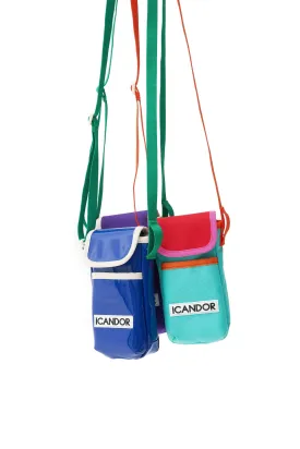 Cashew Nut | Dog-Walking Pouch - Blue/Purple/Mint