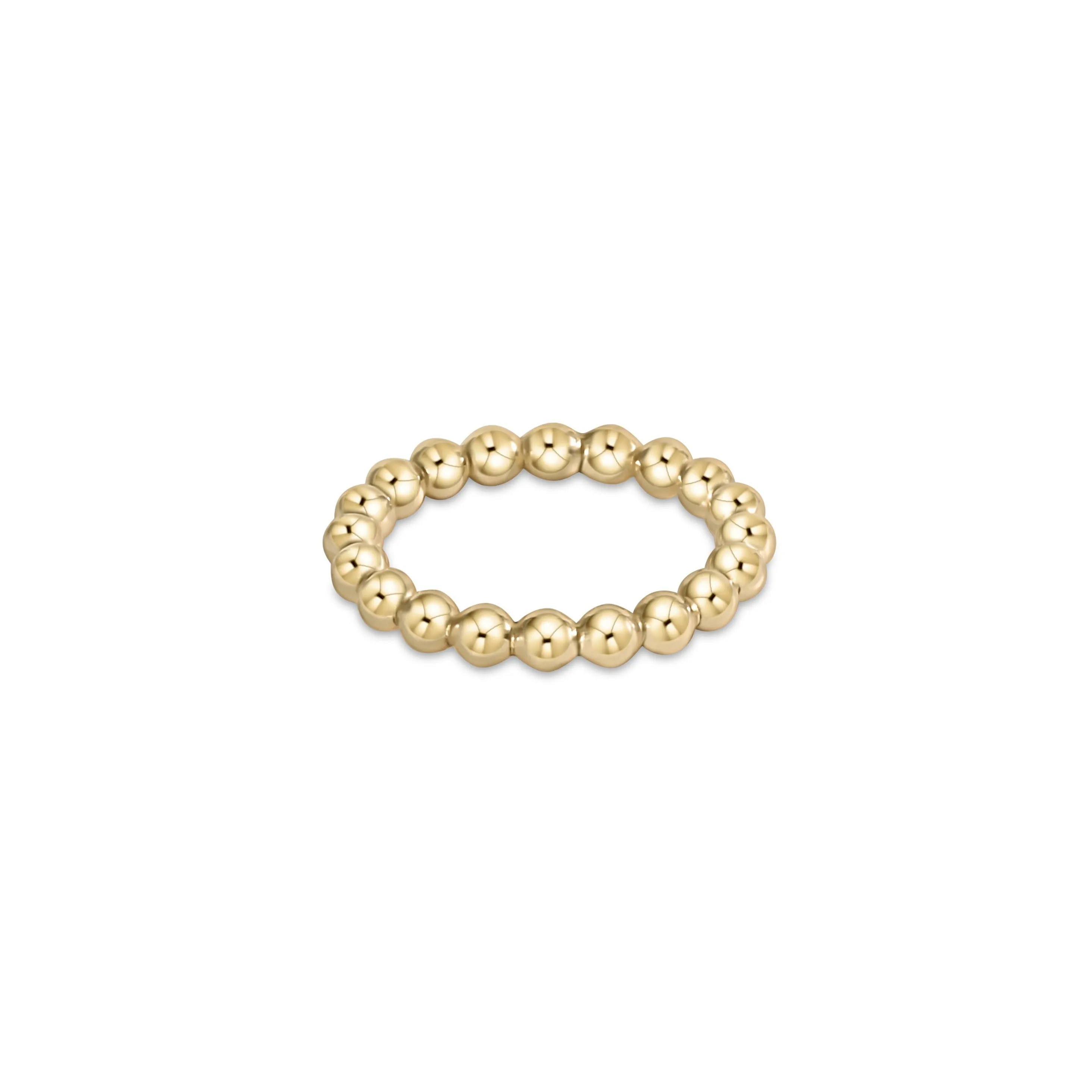 classic gold 3mm bead ring