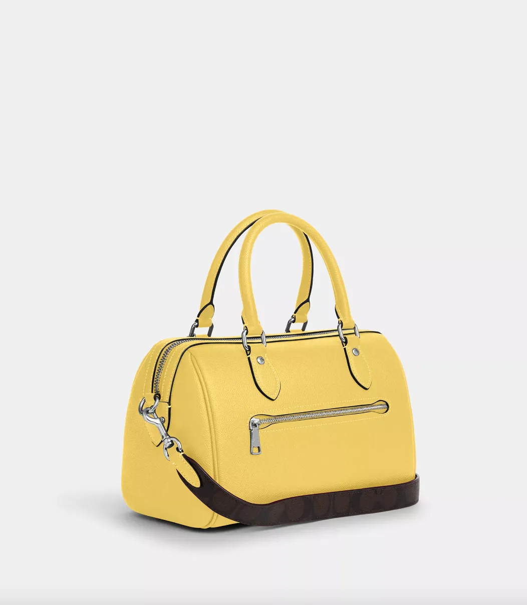 Coach Rowan Satchel In Retro Yellow