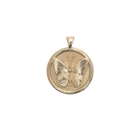 FREE JW Small Pendant Coin in Solid Gold