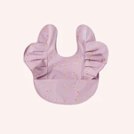 Frill Snuggle Bib - Lilac Bloom