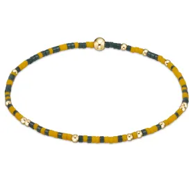 Gameday Hope Unwritten Bracelet - Dark Green-Golden Yellow