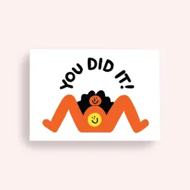 Greeting Card - You Did It!