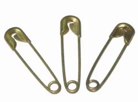 John Bead Safety Pins - Brass - 19mm (bag)