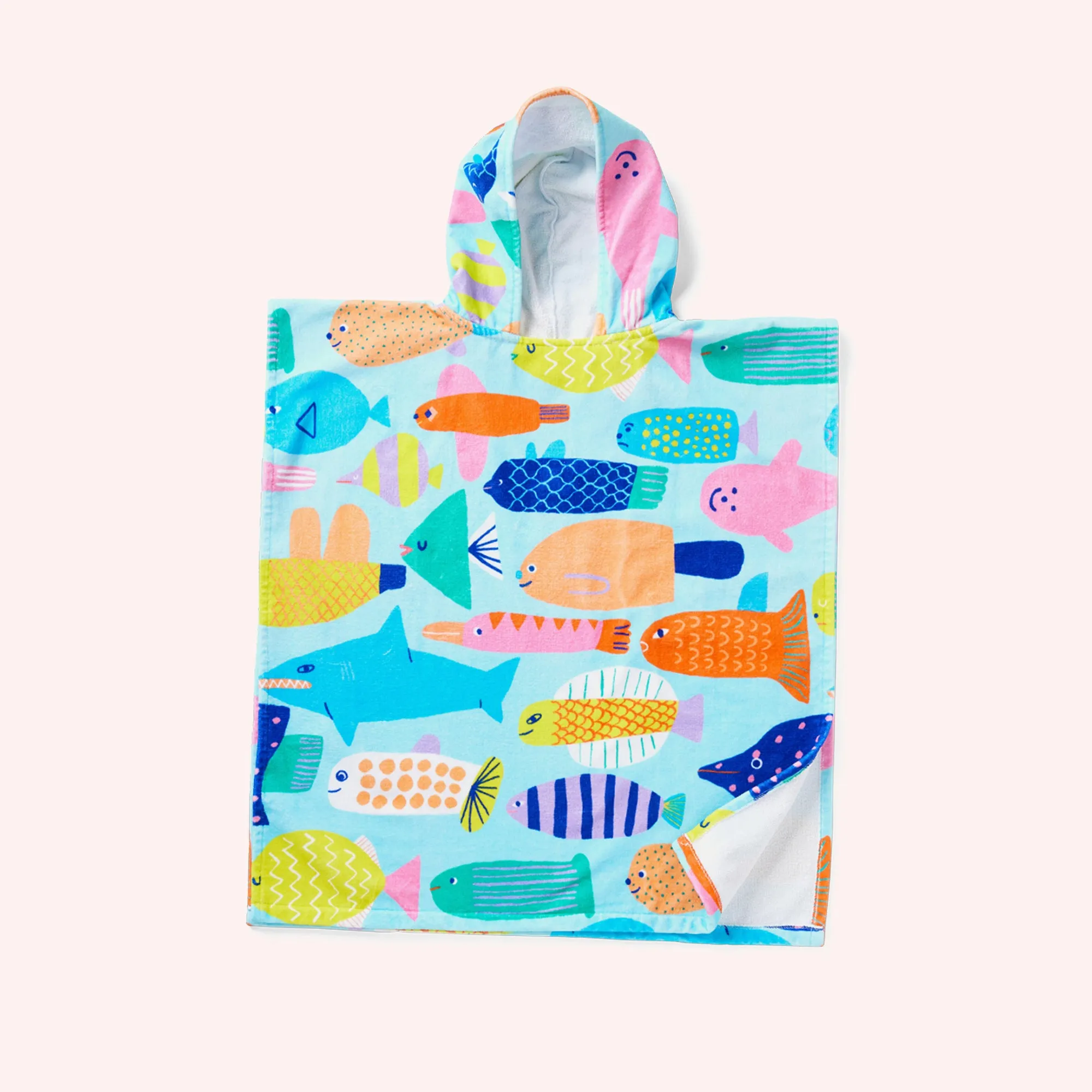 Kids Hooded Towel - Rainbow Reef