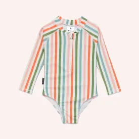 Long Sleeve Swimsuit - Summer Stripe