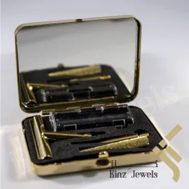 Personalized Shaving Set Solid Brass With Mirror and Razor