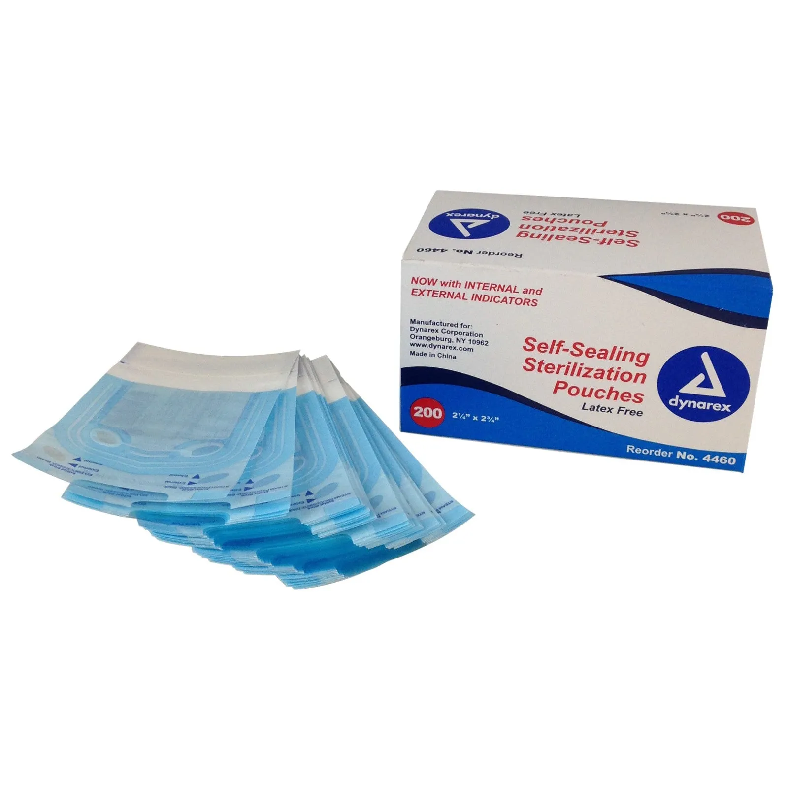 Self Seal Sterilization Pouch 2.25"x2.75" Small (200pc/Box)