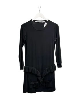 Size XS - Verner Black Long Sleeve Ruffle Mini Dress