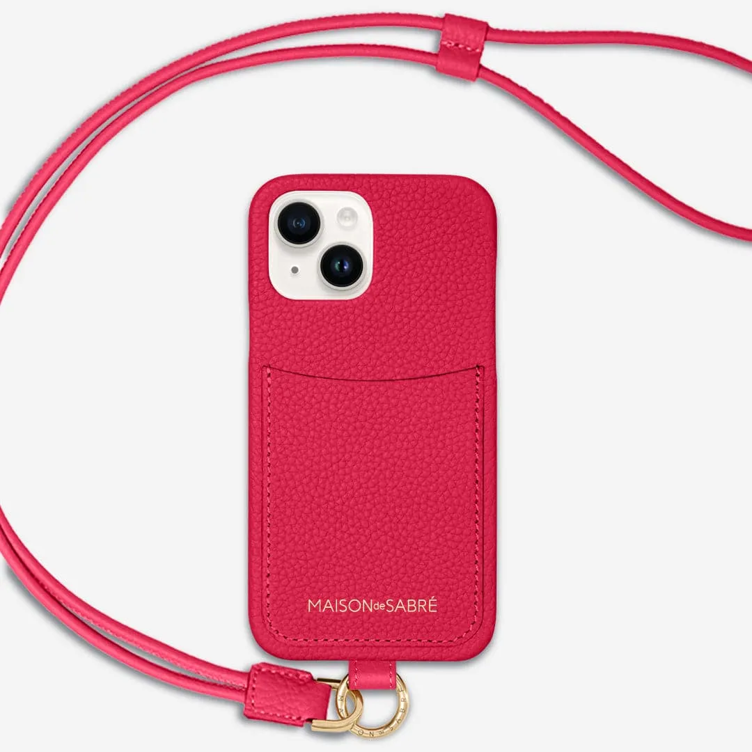 The Sling Phone Case iPhone 14 - Shibuya Fuchsia