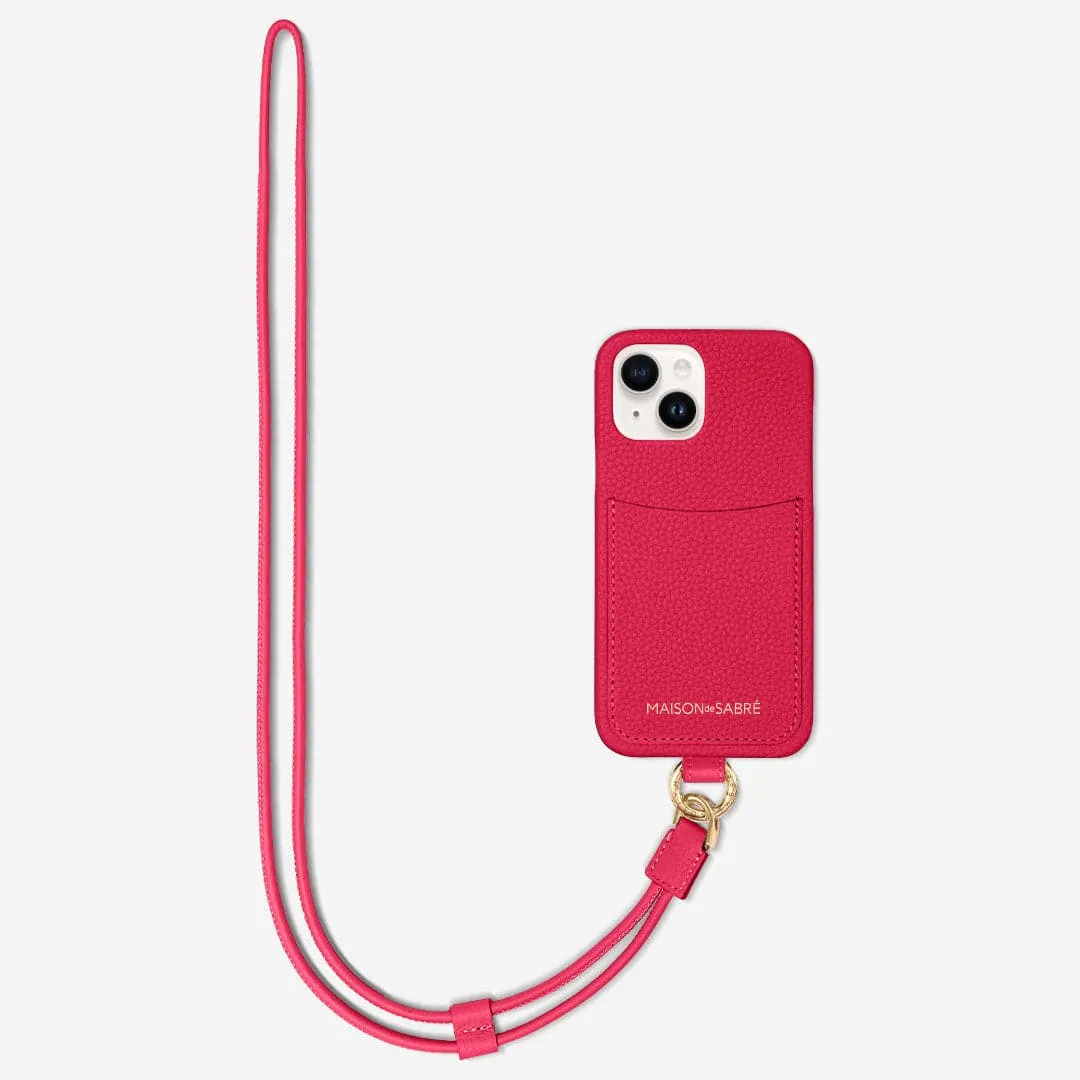 The Sling Phone Case iPhone 14 - Shibuya Fuchsia