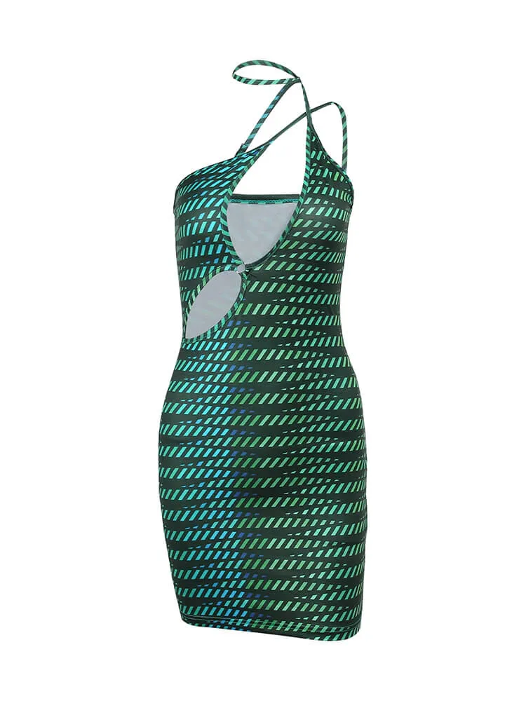 Zone Green Mini Dress